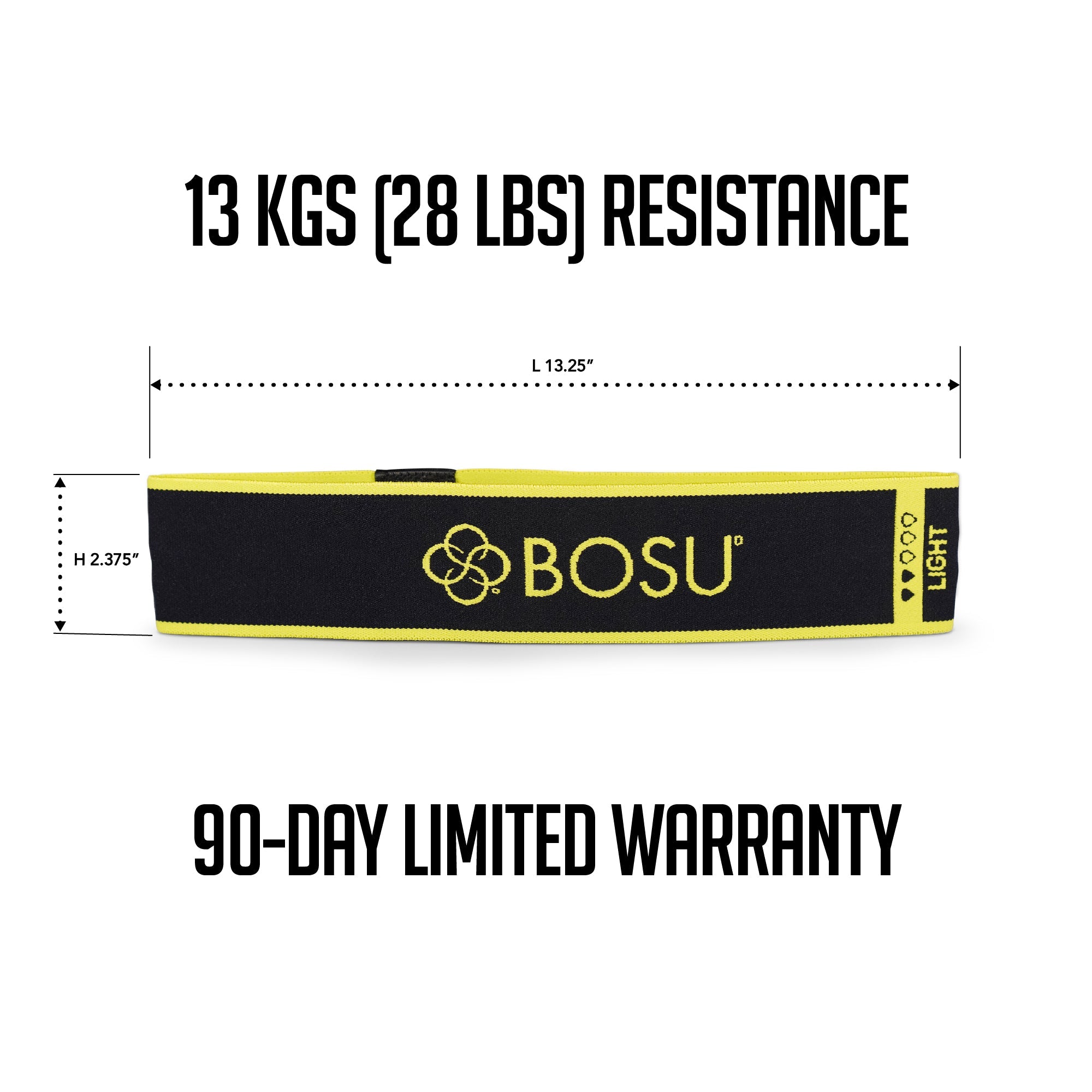 BOSU®  Fabric Resistance Bands (Single Packs - Light, Medium, Heavy)