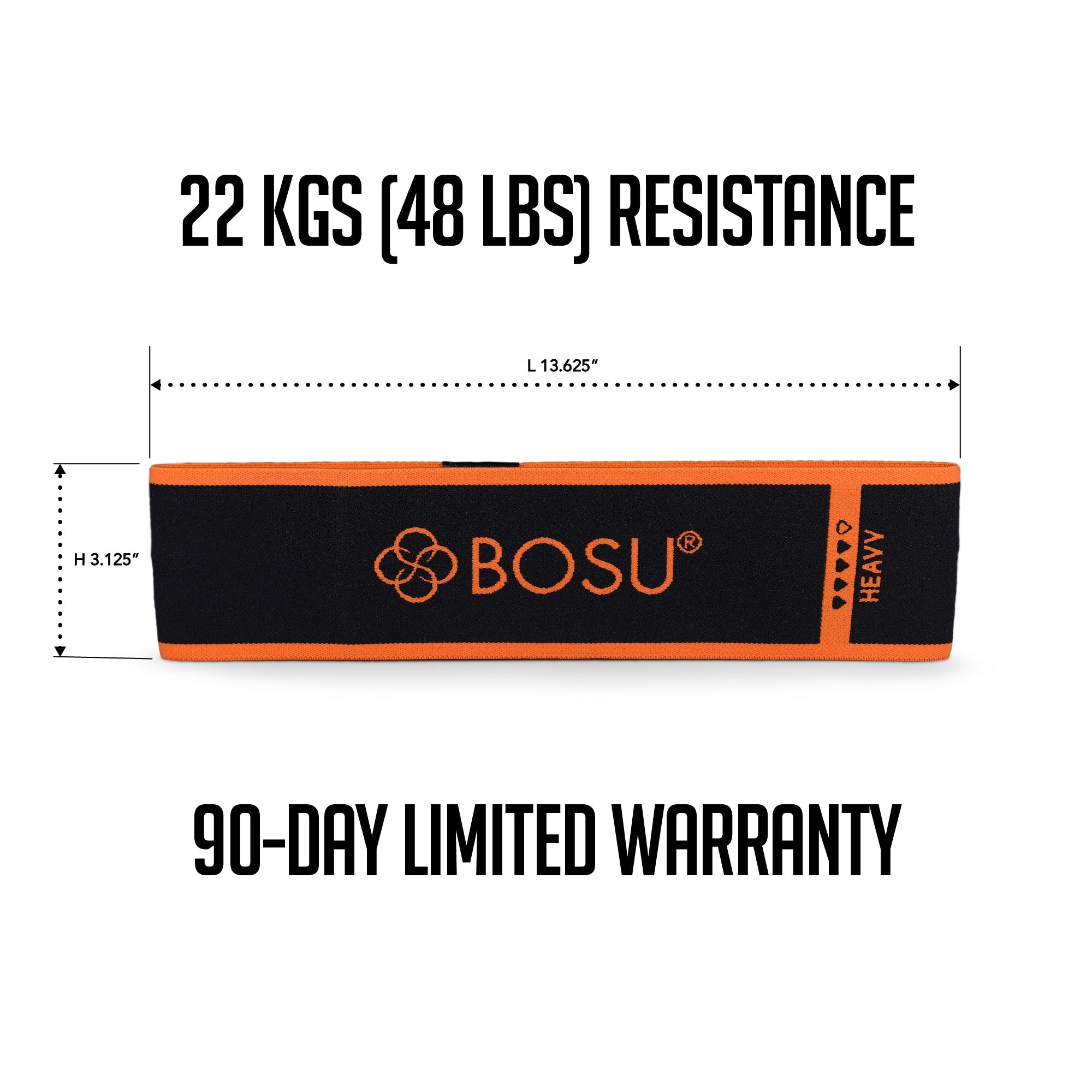 BOSU®  Fabric Resistance Bands (Single Packs - Light, Medium, Heavy)